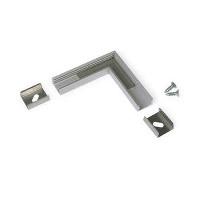 ALU Profil | Leiste | Schiene SLIM-8 für Led Streifen +Abdeckung AUFBAU silber