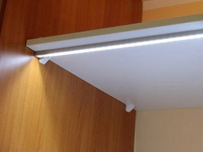 ALU Profil/Schiene/Leiste LINE (14 x 13mm) Silber für LED Streifen + Abdeckung