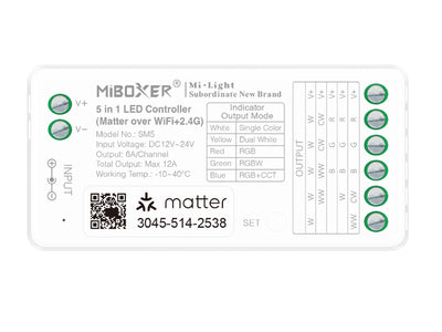 5in1 LED-Controller Matter Over WiFi+2.4GHz MiBoxer