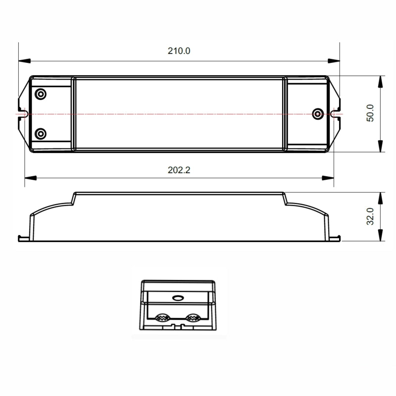 1 Kanal RF Empfänger (SRP-1009-CC) mit 50W LED Trafo zum dimmen Panels Mehrzonen