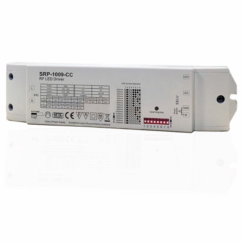 1 Kanal RF Empfänger (SRP-1009-CC) mit 50W LED Trafo zum dimmen Panels Mehrzonen