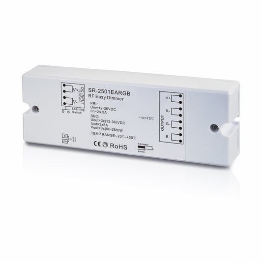 Funk RGB-LED Empfänger (SR-2501EA-RGB) RF Sender 12-36V/DC 3x8A