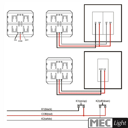 Funk LED Dimmer / Schalter Wandeinbau/Unterputz RF Sender Modul (SR-2801P)