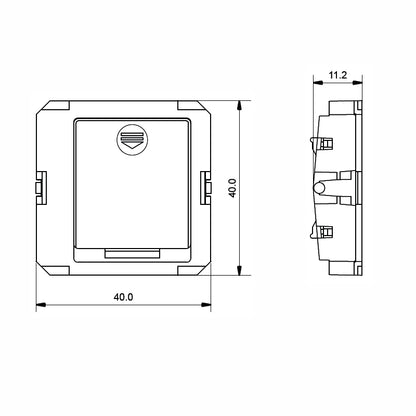 Funk LED Dimmer / Schalter Wandeinbau/Unterputz RF Sender Modul (SR-2801P)