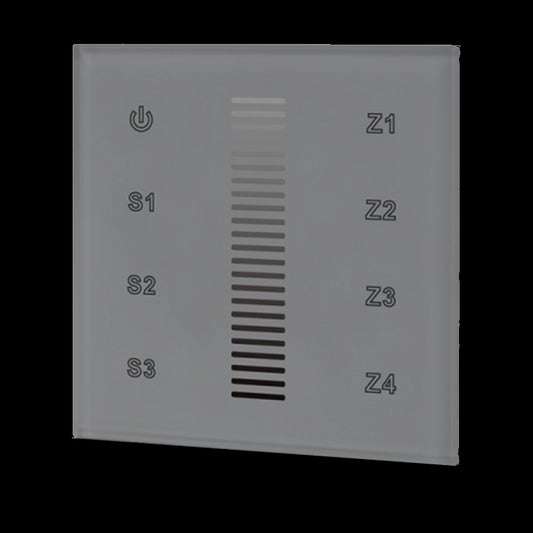 Funk LED Controller / 4 Zonen Wandeinbau Dimmer zum dimmen (SR-2830A-AC)