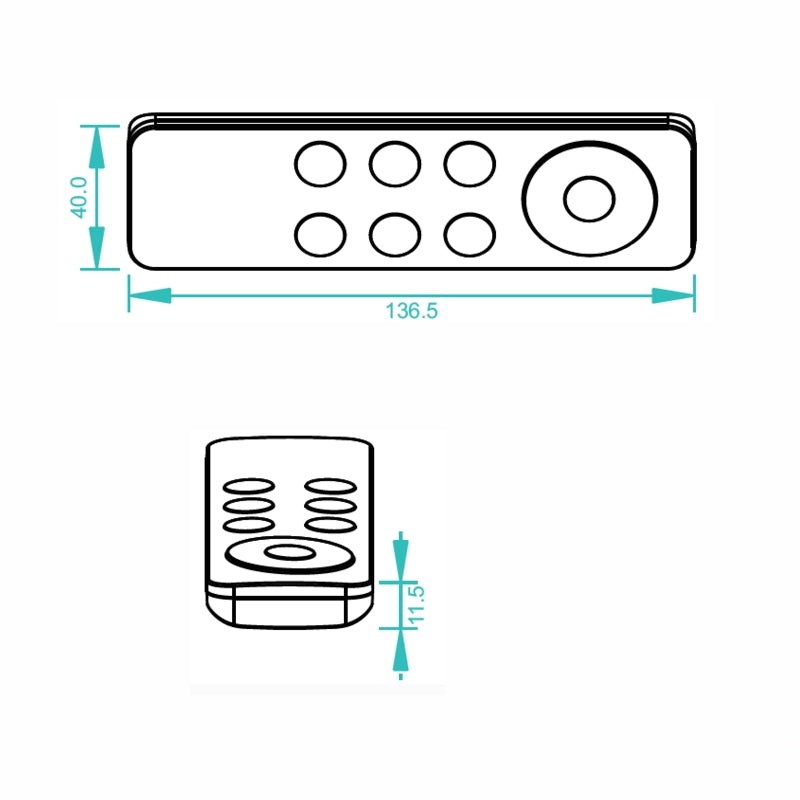 4 Kanal LED Funk Fernbedienung (SR-2833CCT) für RF 4 Zonen Empfänger kw/ww