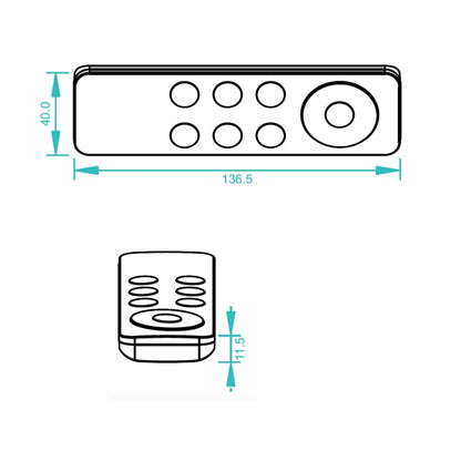 4 Kanal LED Funk Fernbedienung (SR-2833CCT) für RF 4 Zonen Empfänger kw/ww