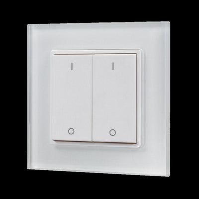 Funk LED Dimmer Wandaufbau Wippschalter 2 Zonen Sender (SR-2833K2)