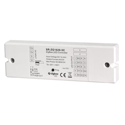 ZigBee Controller 4in1 Steuerung DIM RGBW RGB+CCT 12-24V 5x 4A LEDs SR-ZG1029-5C