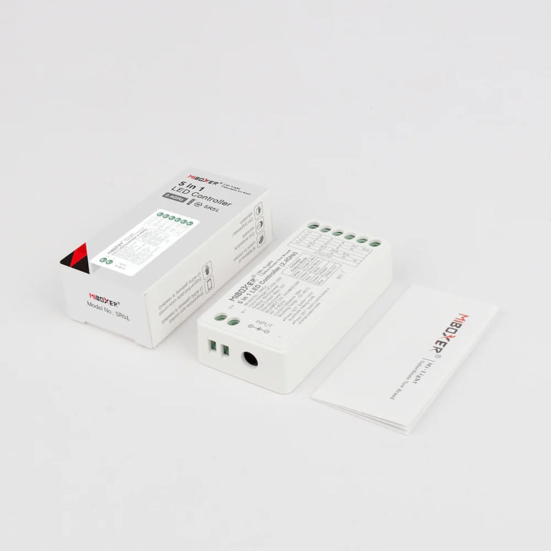 5in1 LED-Controller 2.4 GHz Einfarbig CCT RGB RGBW RGB+CCT 12–24 V 12A MiBoxer