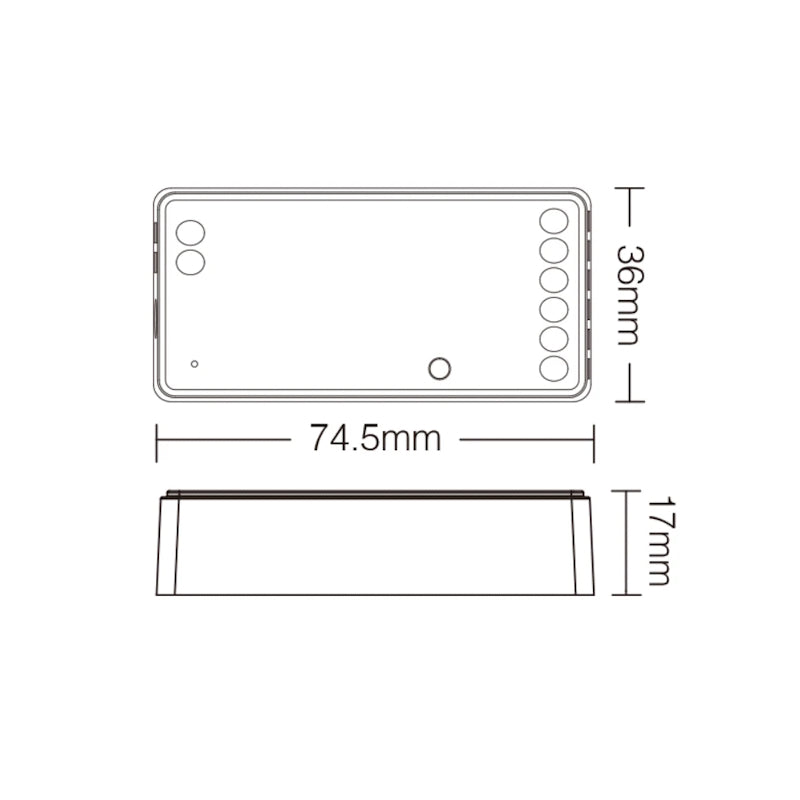5in1 LED-Controller 2.4 GHz Einfarbig CCT RGB RGBW RGB+CCT 12–24 V 12A MiBoxer