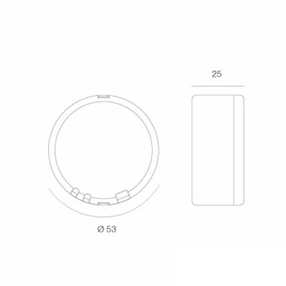 LED Einbau Trafo / Treppen Netzteil rund 10V 7W IP44