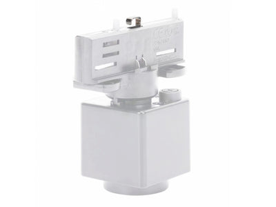 ML 230V 3-Phasen Schienensystem Adapter Slim mit Steckdose Weiß