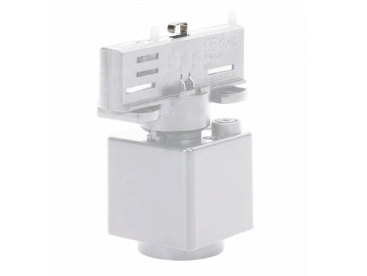 ML 230V 3-Phasen Schienensystem Adapter Slim mit Steckdose Weiß