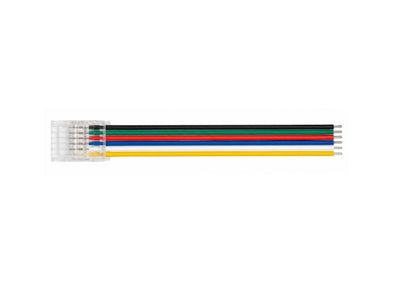 Steckverbinder Anschluss mit 15cm Kabel für 12mm SMD RGBWW-Streifen