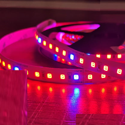 1m grow Streifen 24V 12W 4:1 Rot/Blau 120x LEDs/m Aquarium Pflanzen Licht IP66