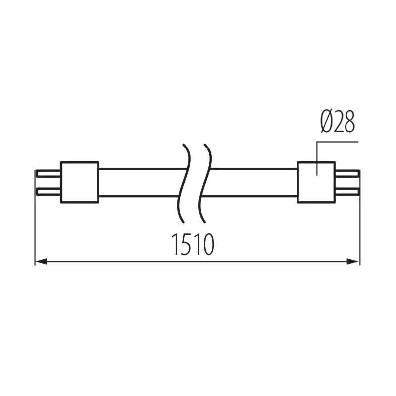 150cm LED T8 Röhre/G13 Leuchtstoffröhre 22W 3520Lm kalt weiß (6500k) mit Starter