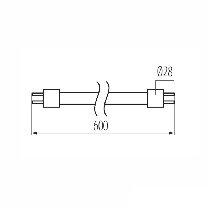 60cm T8 LED Leuchtstoffröhre 9W 1080Lm warm weiß (3000k)