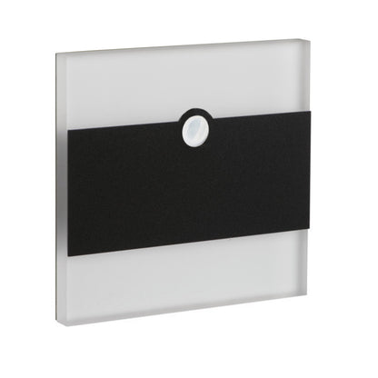 LED Treppenleuchte + Bewegungsmelder PIR TERRA 0,8W 12V neutral weiß 4000K schwarz