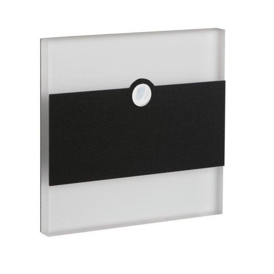 LED Treppenleuchte + Bewegungsmelder PIR TERRA 0,8W 12V neutral weiß 4000K schwarz