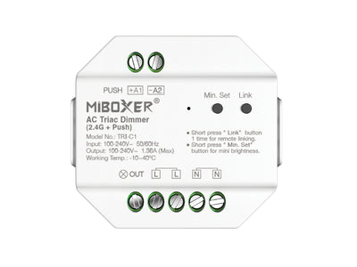 AC Triac Dimmer (2.4G+Taster) 230V/AC Phasenabschnitt MiBoxer