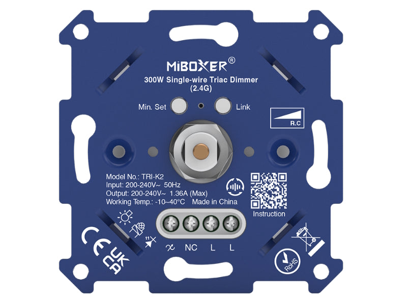 300W Eindraht-Triac-Dimmer – 2,4 GHz Funk Miboxer