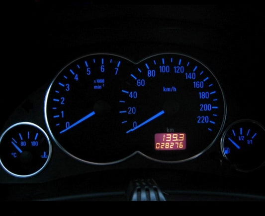 Blauer Tacho Opel Astra G Zafira Agila ohne löten