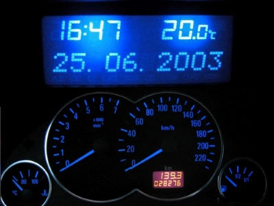 Blauer Tacho + MID Astra G Zafira A Agila P&P