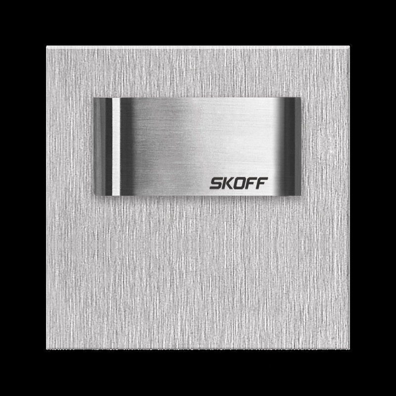 Skoff Tango Short Mini Aufbau Treppenleuchte Edelstahl 0,4W 10V kalt weiß IP66