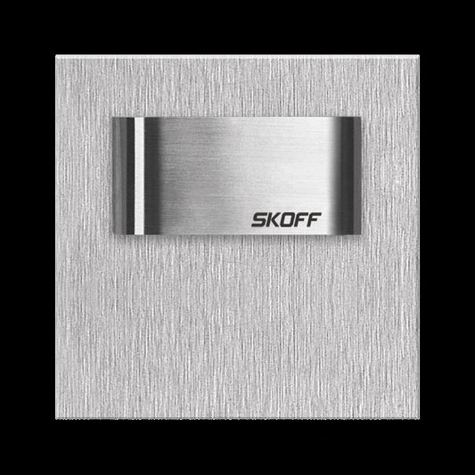Skoff Tango Short Mini Aufbau Treppenleuchte Edelstahl 0,4W 10V kalt weiß IP66