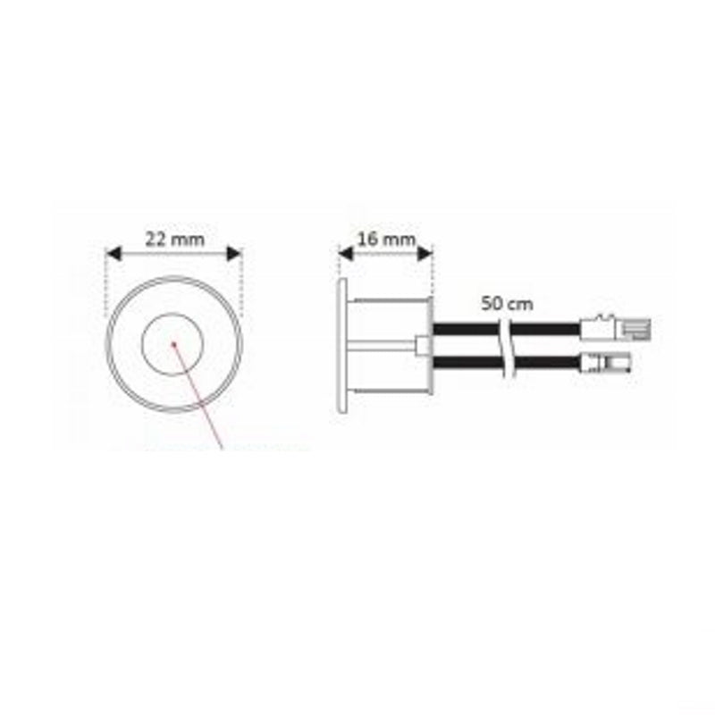 Touch Schalter/Dimmer 12V / 24W zum Ein /Ausschalten & dimmen Ihrer Leds in weiß