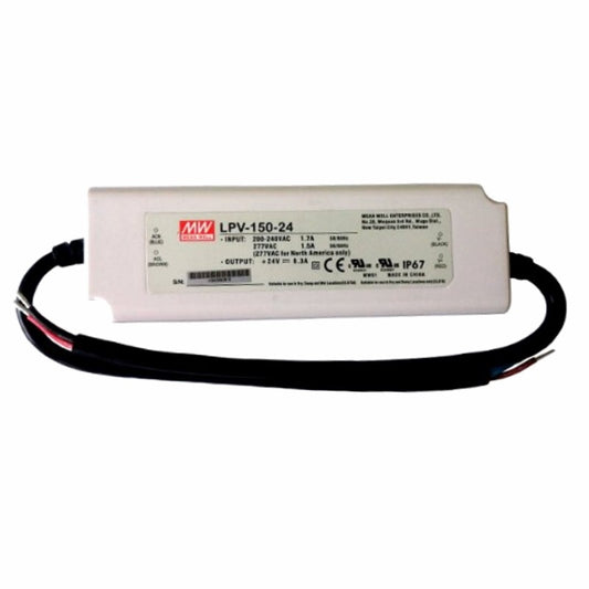 LED Trafo Netzteil 151W 6,3A 24V wasserfest MEANWELL (LPV-150-24) IP67 Meanwell