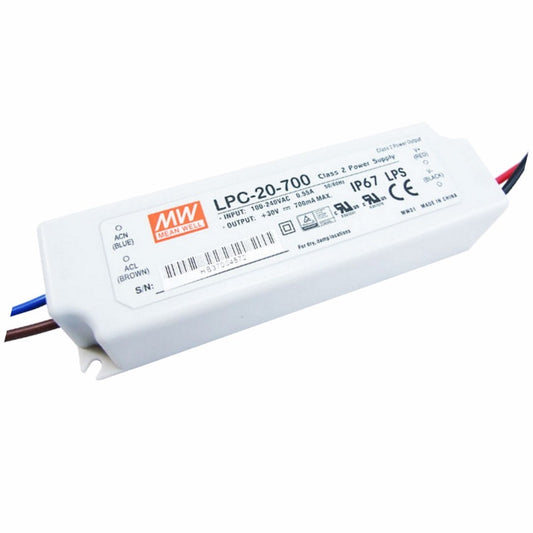 LED Netzteil/Trafo 700mA Konstantstrom 9-30V DC 9-21W (LPC-20-700) MEANWELL