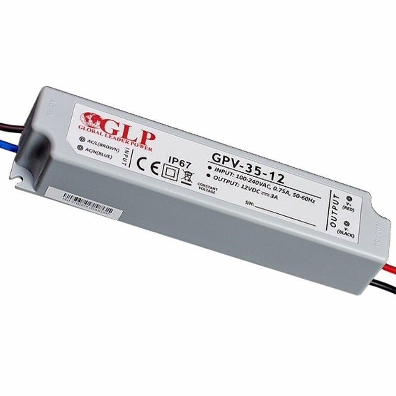 LED Trafo SMD Netzteil 36W 2,4A 15V wasserfest GLP (GPV-35-15) IP67