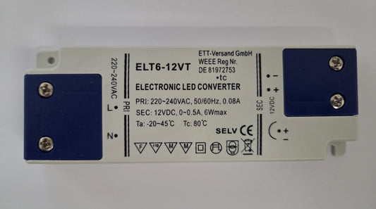 LED Netzteil / Trafo mini Slim Line 12V 6W 0,5A MM