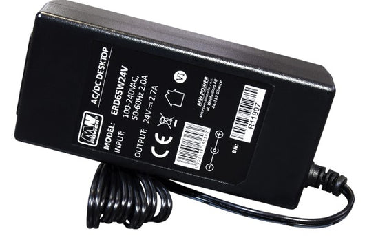 LED Stecker Netzteil | Trafo DC 24V 65W 2,7A 230V/AC driver für Stripes Leuchten