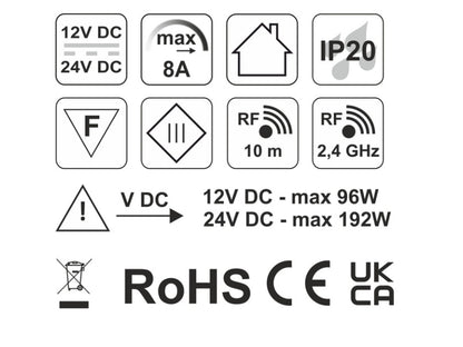 SMART System UFO Touch-Schalter mit Dimmer schwarz