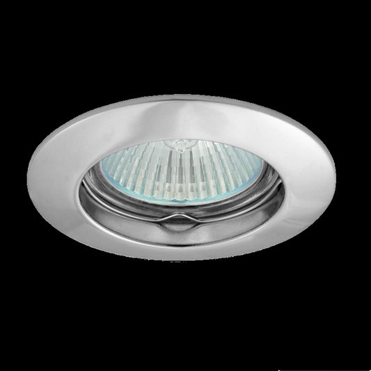 Einbaurahmen MR16/GU10 rund / starr Kanlux "LUTO" 75mm DA Aluminium chrom