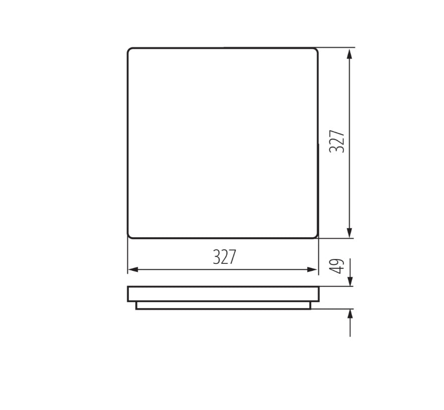 LED Deckenleuchte eckig VARSO 24W neutral weiß 2280Lm 230V