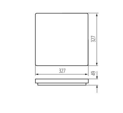 LED Deckenleuchte eckig VARSO 24W neutral weiß 2280Lm 230V
