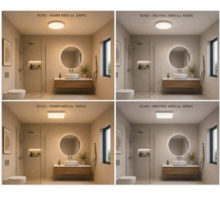 LED Deckenleuchte eckig VARSO 24W neutral weiß 2280Lm 230V
