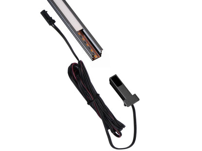 VELA LED-Leuchte FREE CUT 2 m – Graphit, 12V, 12W/m, 4000K, opale Abdeckung