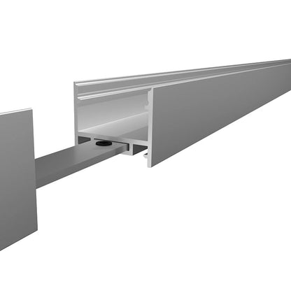 ALU Profil | Leiste | Schiene "AUFBAU-20" in weiß für Led Streifen + Abdeckung