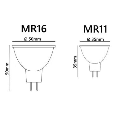 10x MR16/GU5.3 Halogen Strahler Spot 36° 12V 20W 35W 50W Reflektor Leuchtmittel