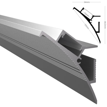 ALU Profil Wand Leiste Schiene WALLE-15 für Led Streifen indirekt 1m 2m Einputz