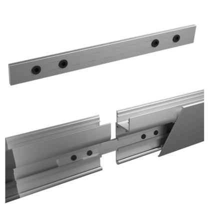 ALU Profil Wand Leiste | Schiene WALL in silber für Led Streifen 1m | 2m Aufbau