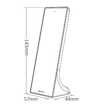 3in1 LED Funk-Fernbedienung 2,4 GHz RGB RGBW RGB+CCT 3-Zonen Touch schwarz