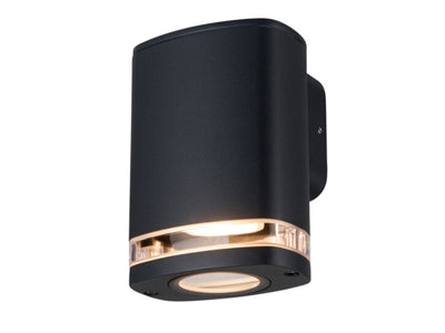 Wandlampe | Wandleuchte ZEVI IP54 Schwarz GU10