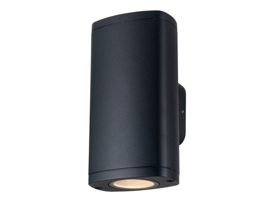 Wandlampe | Wandleuchte ZEVI2 EL IP54 Schwarz GU10