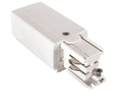 ML 230V Schienensystem Einspeiser, Erde links, weiß